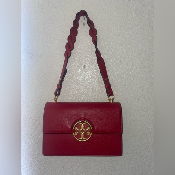 Tory Burch Miller Shoulder Bag In Loganberry - Picture 2 of 10